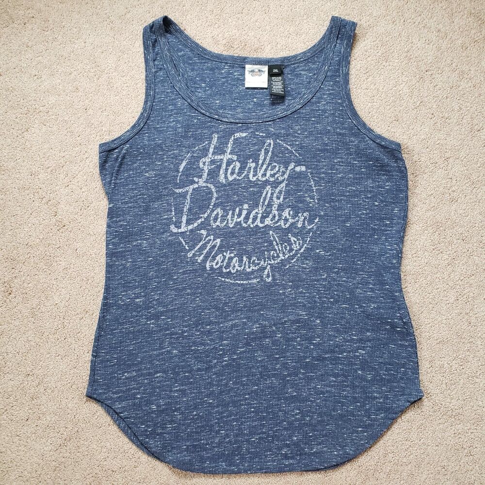 Harley-Davidson Blue Speckled Women's Tank Top